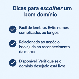 3 Dicas para escolher um bom domínio de site